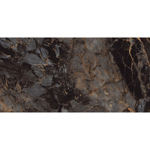 Infinity Ceramica Rio Black Glossy Golden Line 60x120