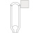 CE.SI. Matt Cove Base Ang. Int. Bianco 10x2.5