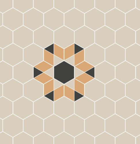 TopCer Hexagon Insert Macau 30.9x30.9