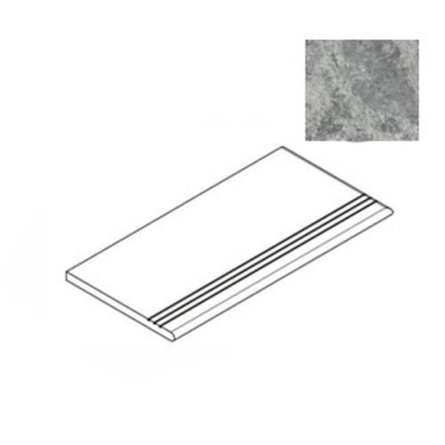 Atlas Concorde Russia Forte Dei Marmi Quark 620040000175 Persian Grey Gradino Bordo 30x60