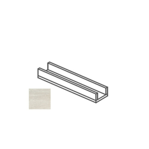 Impronta italgraniti Dorset DR01CA6 Canalina Bianco Cross Cut 14x60x8