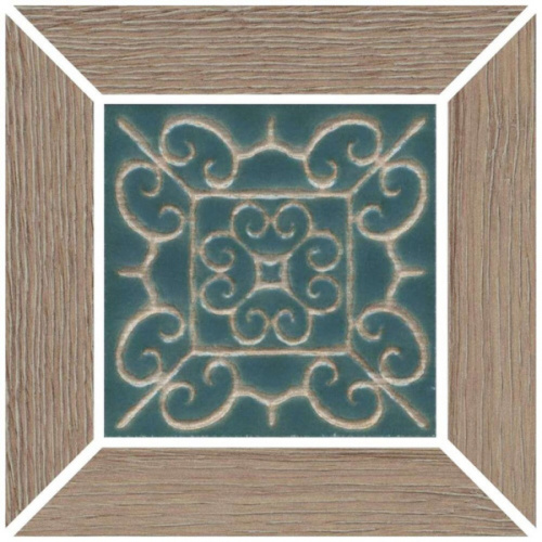 Kerama Marazzi Тровазо ID158 Наборный Коричневый Тёмный Матовый 13x13