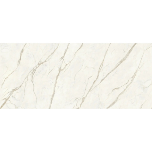 Impronta italgraniti Marble Touch MT02XPL Calacatta Top Lap SQ 6mm 120x280 - керамическая плитка и керамогранит