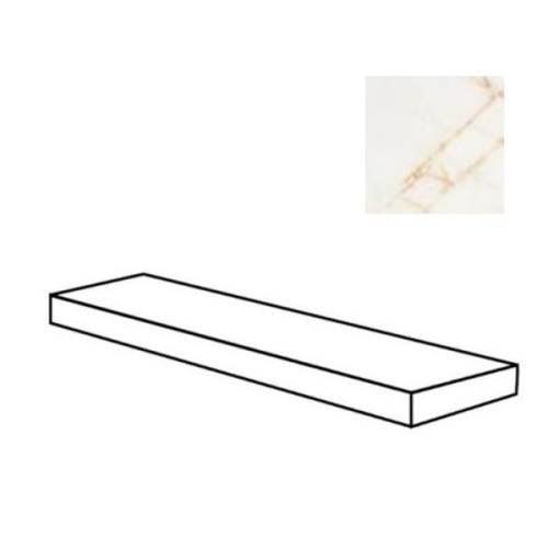 Flaviker PI.SA Supreme Hedonism 0017915 Angolare Top Dx Gold Spider Lux 3D Ret 32x120 - керамическая плитка и керамогранит