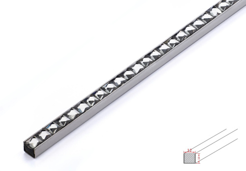 Juliano Вставки и профили AUXFD6002 Сапфир для плитки толщиной до 6мм-2 260x0.5x1