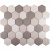 Starmosaic Homework JMT55221 Hexagon small Grey Mix Antislip. 32.5x28.2