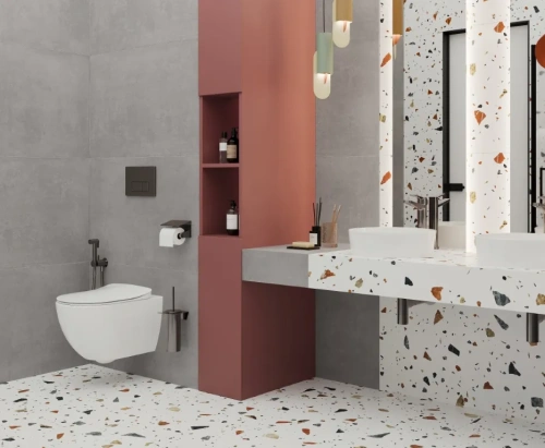 Laparet Terazzo Bianco Цветной матовый карвинг 60x120