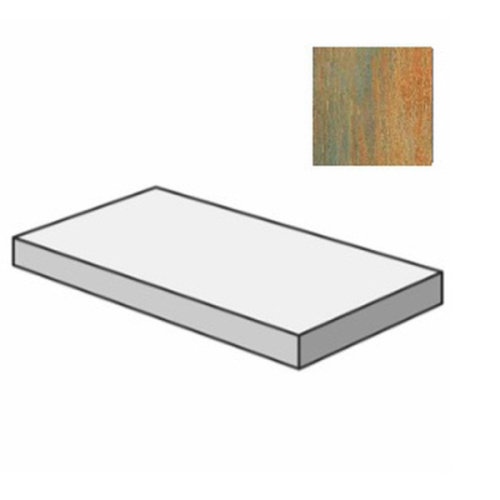 Sant Agostino Dripart CSAGSDCO12 Gradone Angolare Sx Copper 33x120