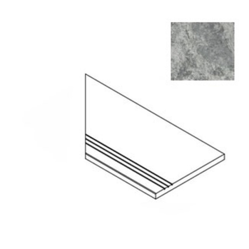 Atlas Concorde Russia Forte Dei Marmi Quark 620090001085 Persian Grey Bordo Round Sx 30x60