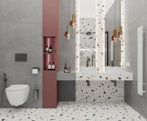 Laparet Terazzo Bianco Цветной матовый карвинг 60x120