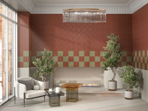 Kerama Marazzi Аква Альта SOA003 1 Красный Матовый Структура 20x20