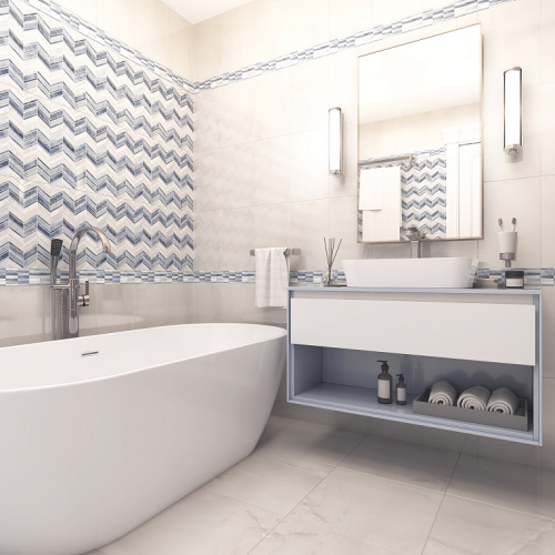 Gracia Ceramica Аника Голубой низ 02 25x40