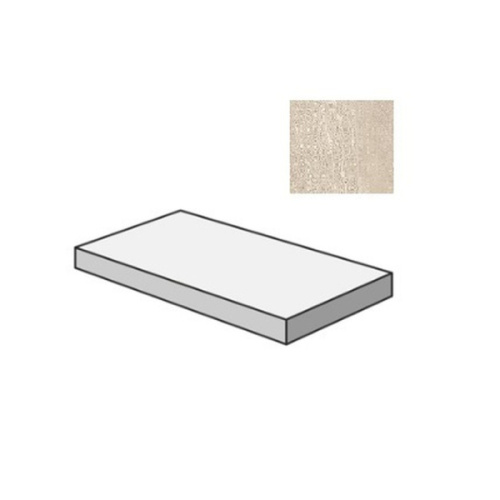 Sant Agostino Waystone CSAGASWS12 Gradone Angolare Sx Sand 33x120