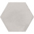 WOW Love Affairs 114684 Concrete Hexagon Light Grey 20x23