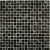 Bonaparte Мозаика стеклянная Strike Black 30x30