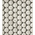 Stone China Mosaic White Light Grey Nat round 29x29