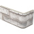 Del Conca Cor-ten Co1 Beige Angolo Esterno 10x20
