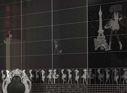 EdilCuoghi Ceramiche Reflexe Blanc Fascia Petite Dame 20x60