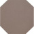 TopCer Octagon Coffee Brown 10x10
