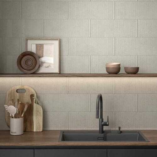 Kerama Marazzi Скарпа 7255 Серая Светлая Матовая 20x50