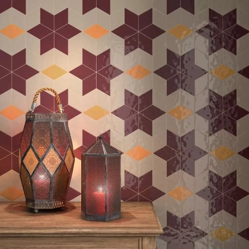 Kerama Marazzi Риад KMD2SRB012BN Бордовый Глянцевый 7,8x13,5