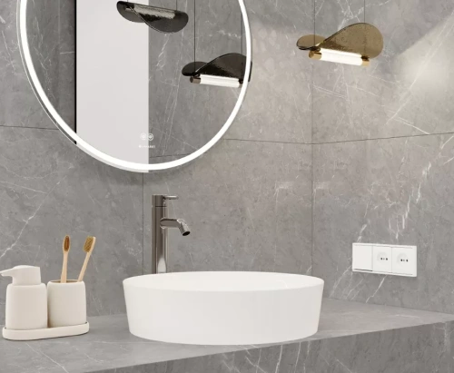 Laparet Pietra Blanco светло-серый матовый карвинг 60 60x60