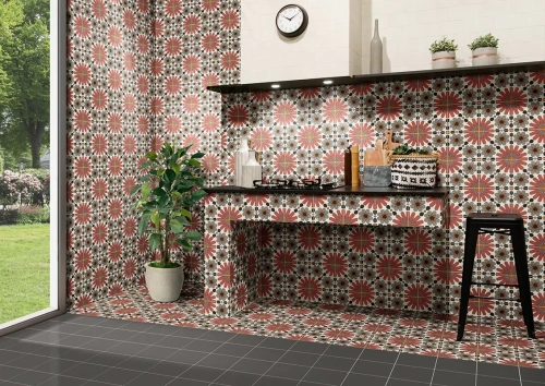 Marazzi Zellige M5RS Corallo 10x10 - керамическая плитка и керамогранит