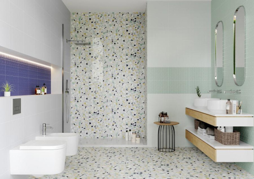 Gracia Ceramica Конфетти 010100001196 Зеленый верх 01 25x40