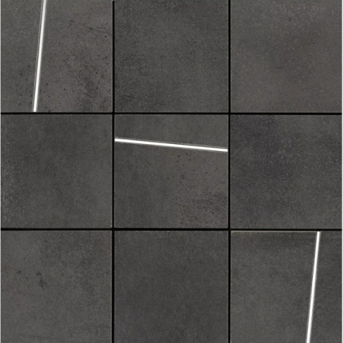 La Fabbrica Ceramiche Hurban 177324 Quadrotto Intarsio Graphite Nat Ret 30x30