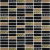 Роскошная Мозаика Стеклянная МС 1084 Черная Бежевая Золото 30x30