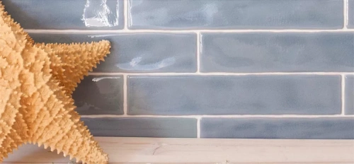 Amadis Fine Tiles Brick Crackle Bullnose Ocean 5x25