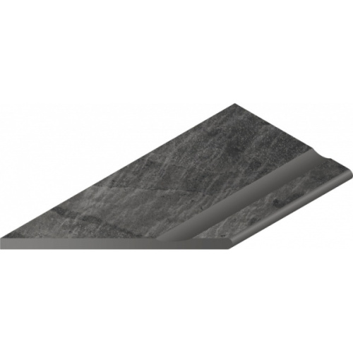 Italon Materia (Материя) 620090000412 Titanio Бортик С Выемкой Закругленый Левый 30x60