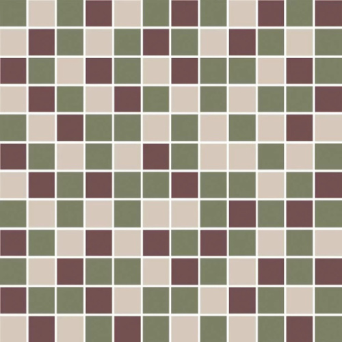 Kerama Marazzi Темари KMD2MSM011MN Мозаичный микс зелёный, бордовый, бежевый светлый матовый 29,8x29,8