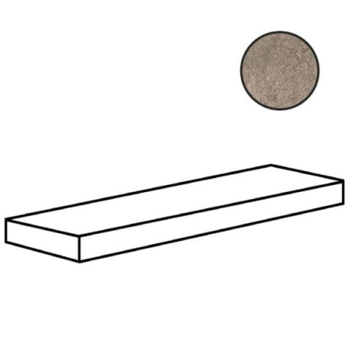 Sadon Ardesie J87265 Gradino Costa Retta Sx Taupe 33x120